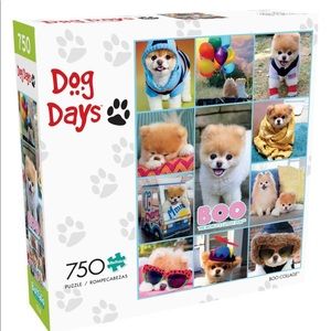 Boo Collage 750 piece jigsaw puzzle dog days buffalo games NIB